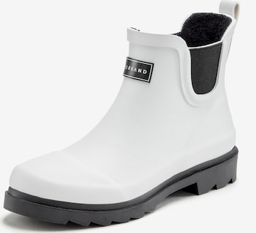 Bottes en caoutchouc Elbsand en blanc : devant