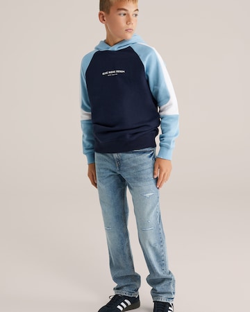 WE Fashion Sweatshirt in Blauw