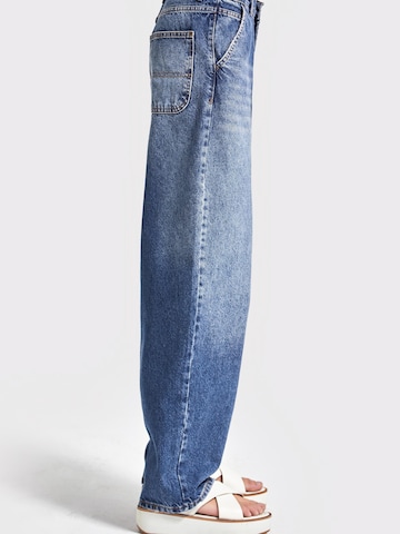 IT'S BASIC Wide leg Jeans 'NORA Skater Mid Rise Jeans' in Blue