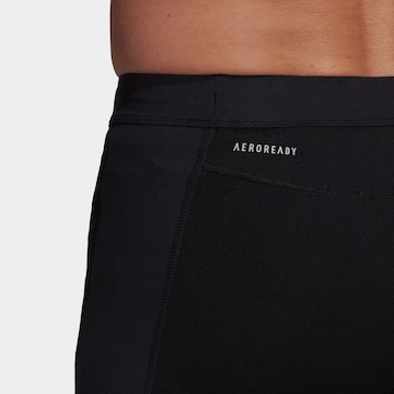 ADIDAS SPORTSWEAR Skinny Urheiluhousut värissä musta