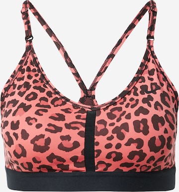 Bustier Soutien-gorge de sport 'INDY' NIKE en orange : devant