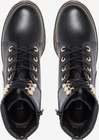 Dune LONDON Stiefelette 'POMPOM' in Schwarz