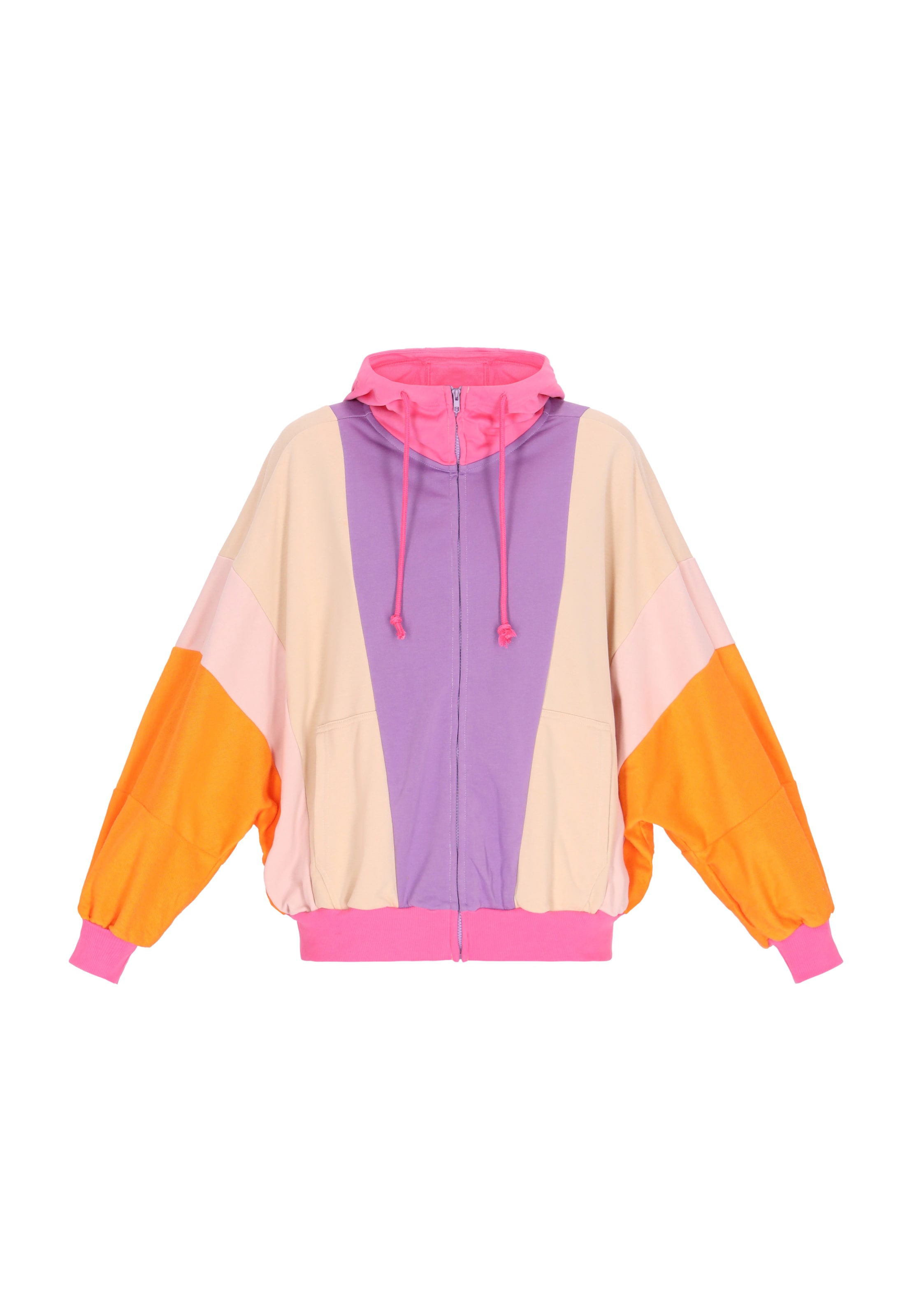 MYMO - Casaco em moletão em mistura de cores: frente