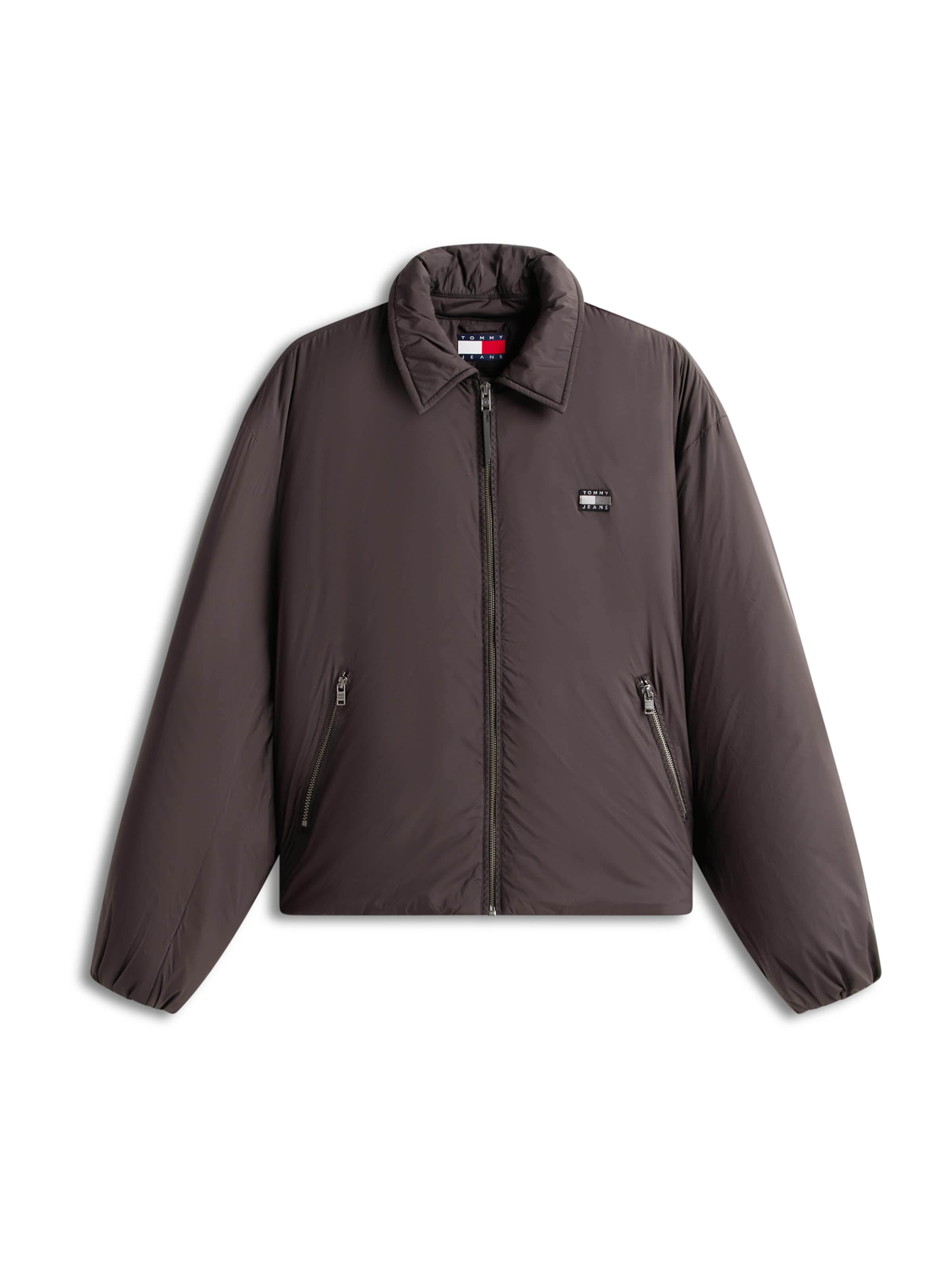 Tommy Jeans Демисезонная куртка в Черный: спереди