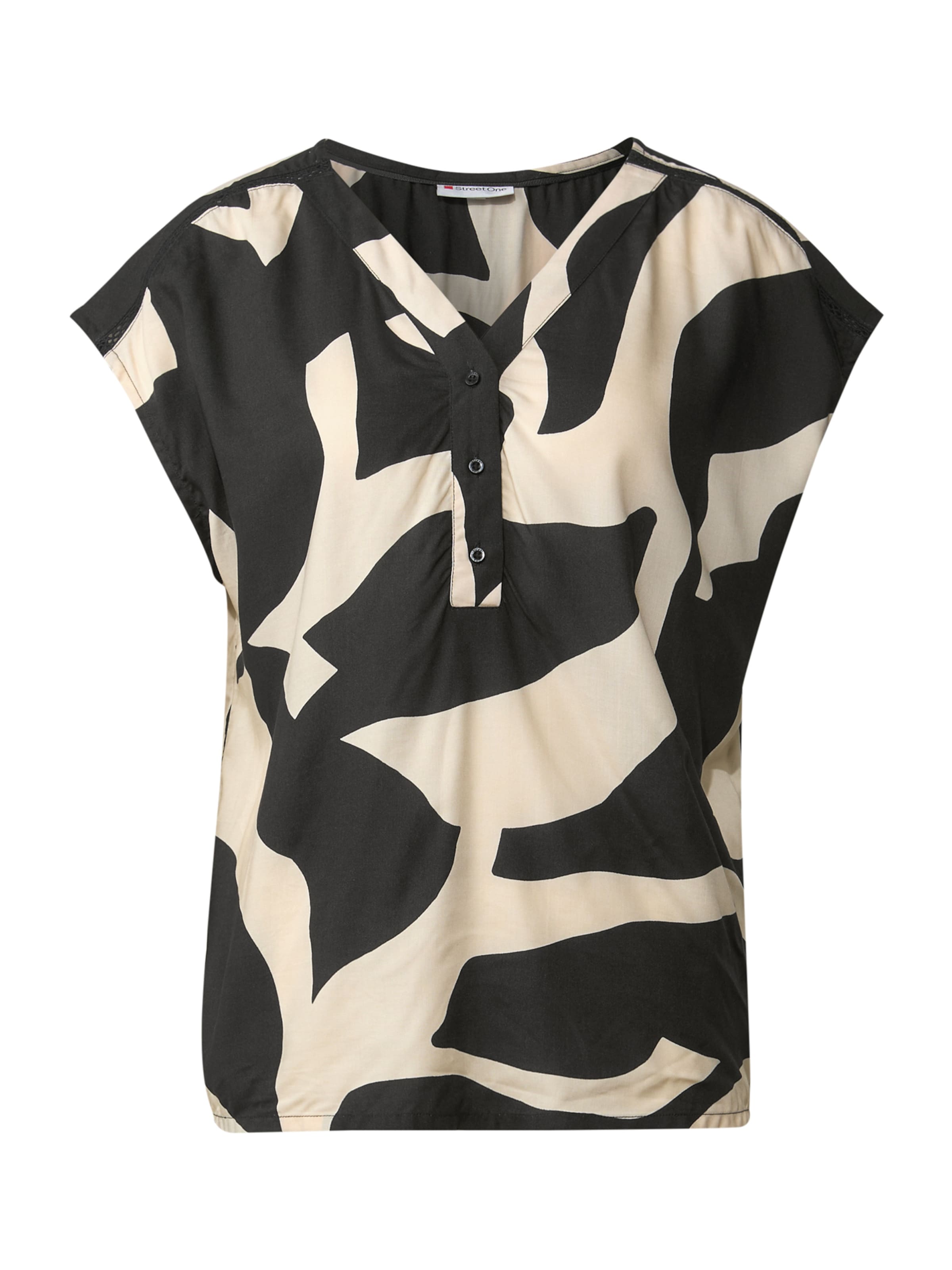 STREET ONE Pluus, värv must: eest vaates