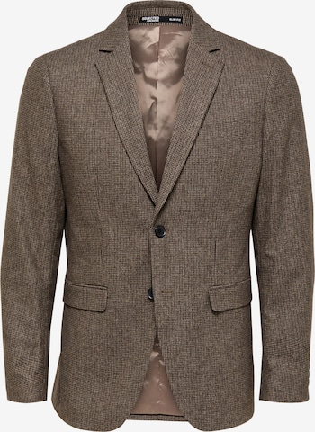 Veste de costume 'Adrian' SELECTED HOMME en marron : devant