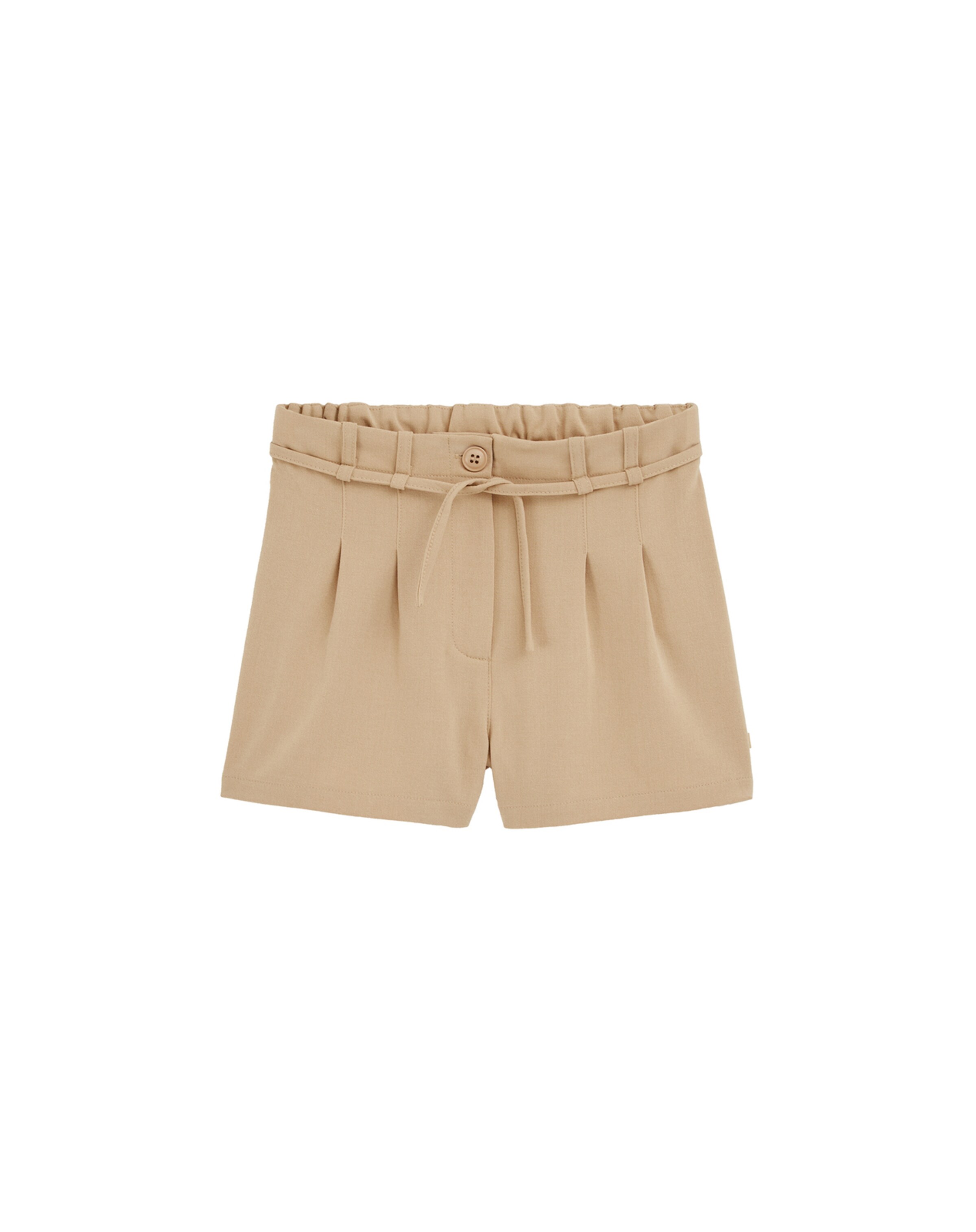 WE Fashion Regular Панталон в бежово: отпред