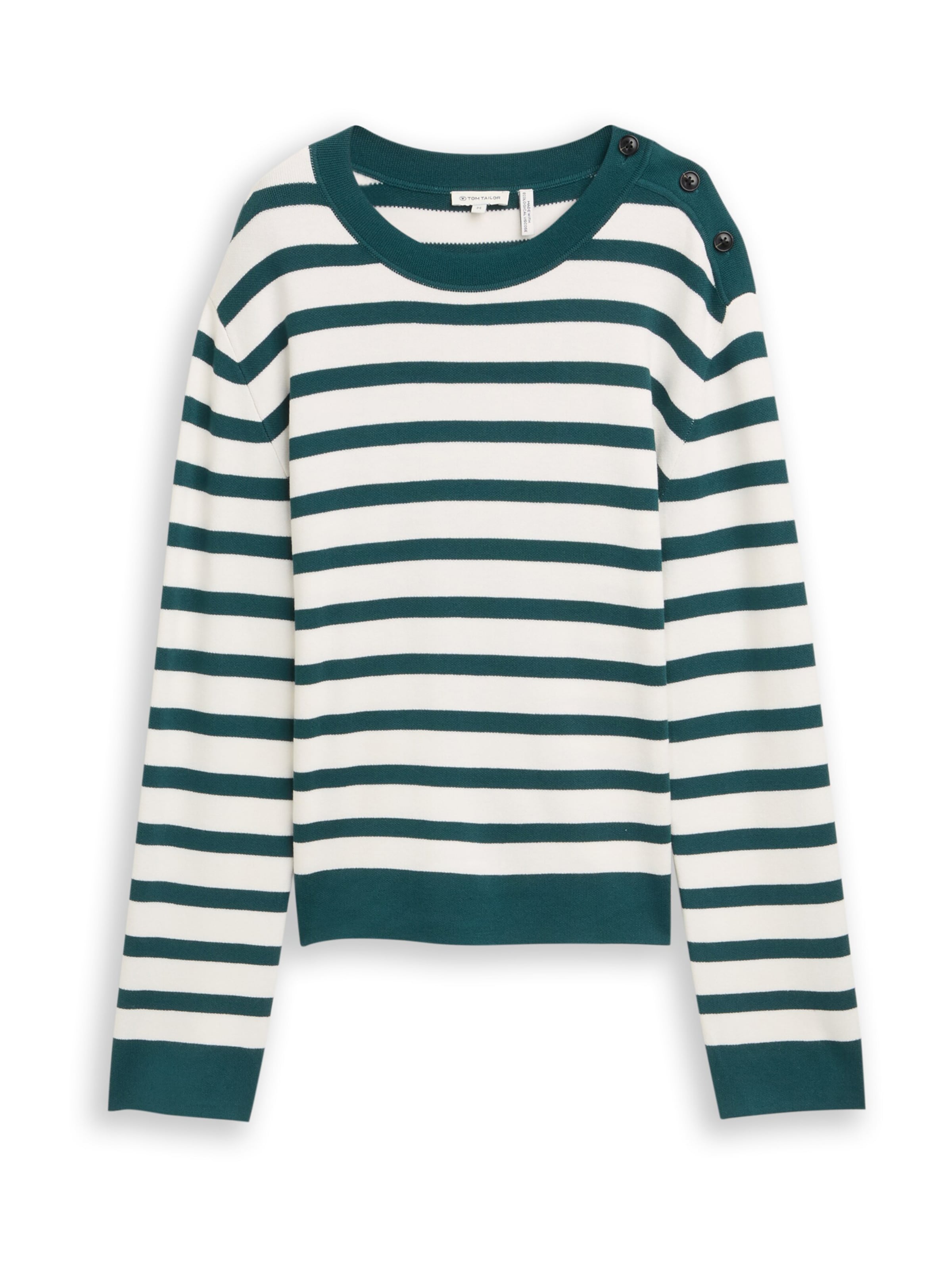 Pull-over TOM TAILOR en blanc : devant