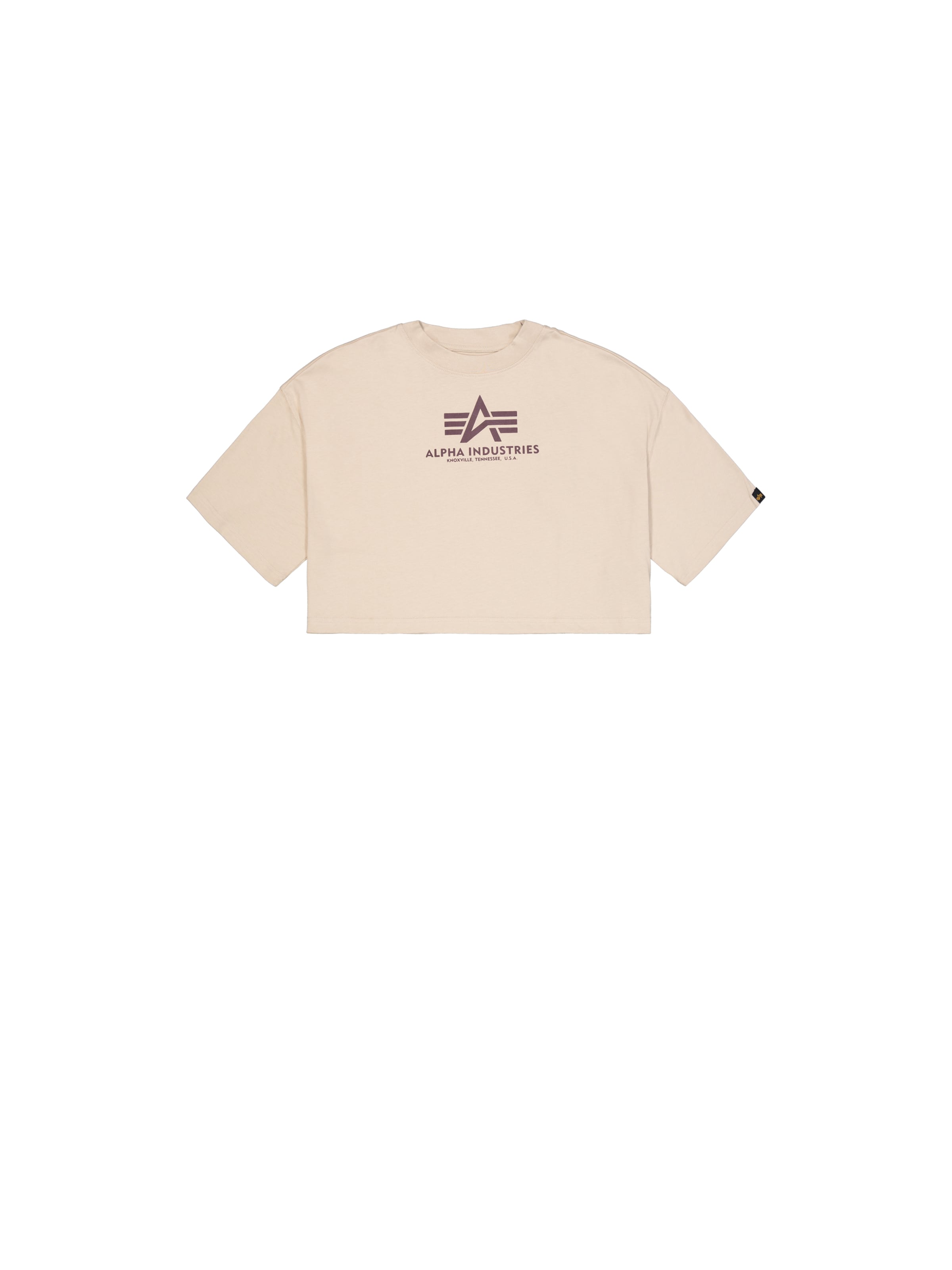 ALPHA INDUSTRIES Μπλουζάκι σε μπεζ: μπροστά