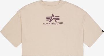 ALPHA INDUSTRIES Shirt in Beige: voorkant