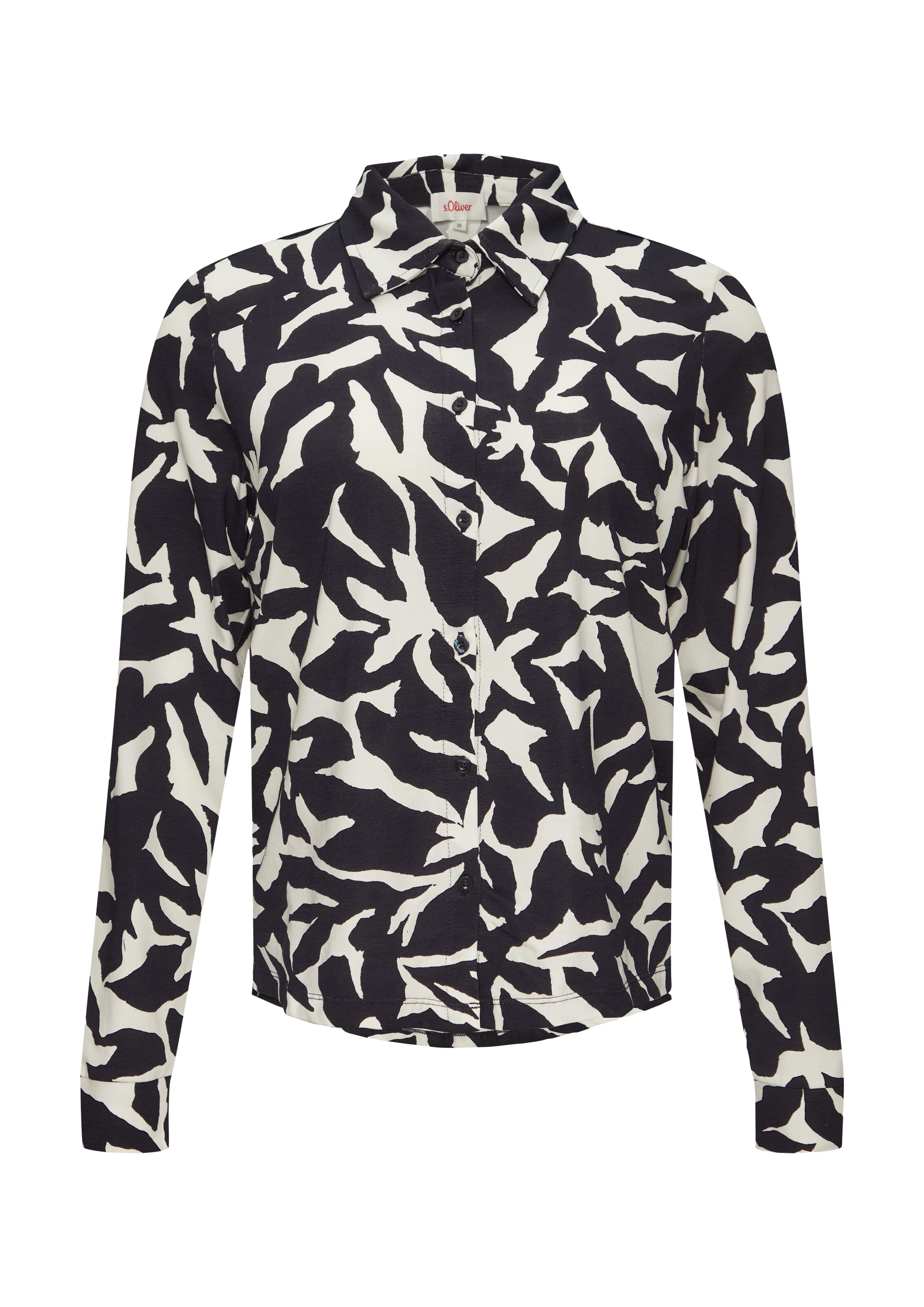 s.Oliver Blouse in Blauw: voorkant