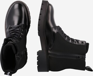 Calvin Klein Jeans Lace-Up Ankle Boots in Black