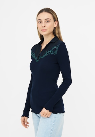 TOOche Shirt 'Blue Mirage' in Blauw