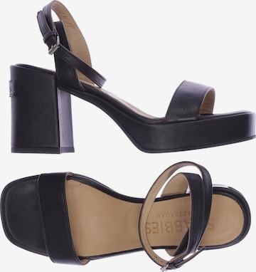 SHABBIES AMSTERDAM Sandalen 36 in Schwarz: predná strana