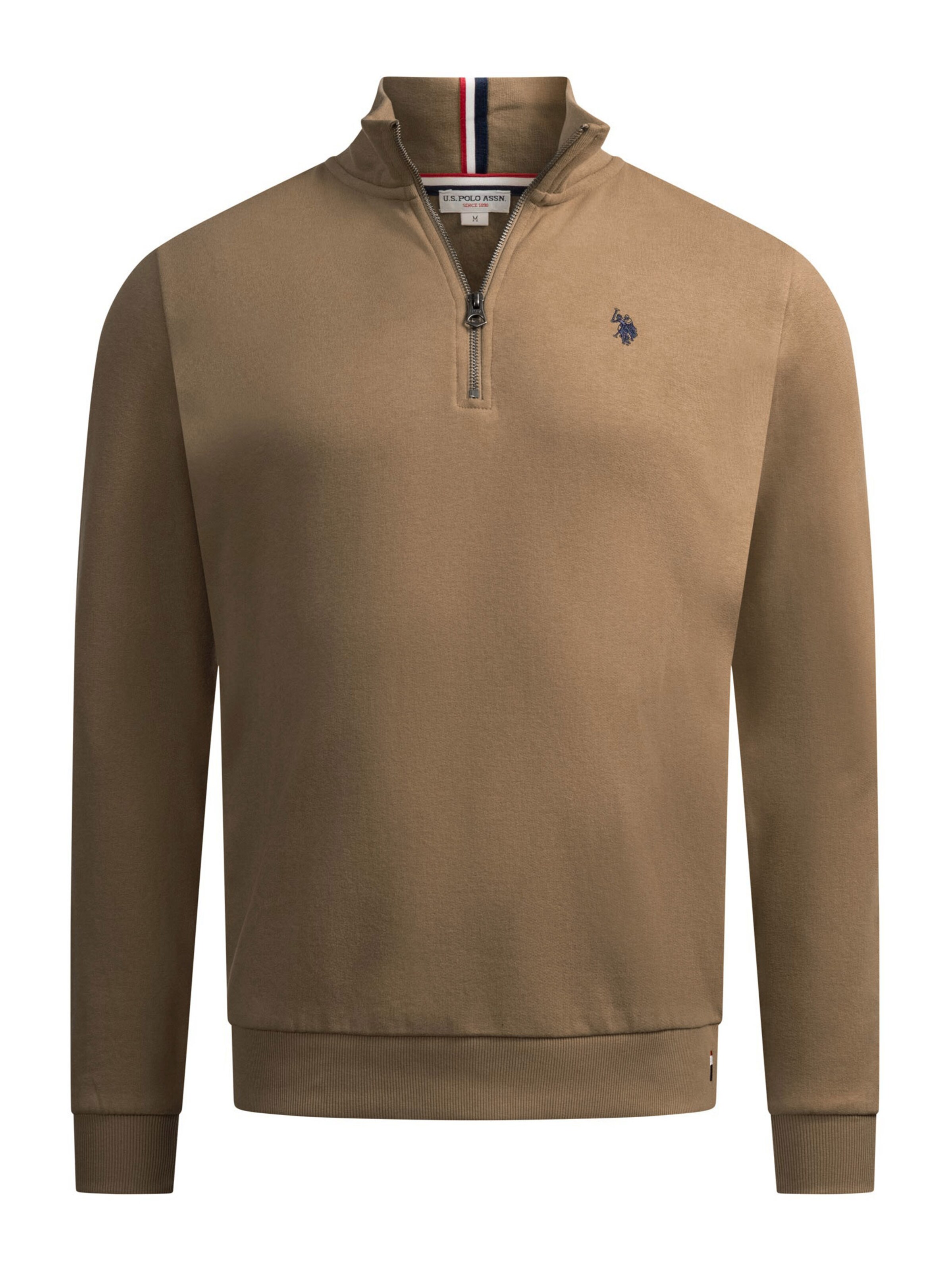 U.S. POLO ASSN. Sweatshirt in Brown: front