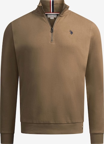 U.S. POLO ASSN. Sweatshirt in Brown: front