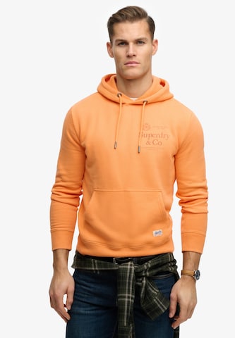 Sweat-shirt Superdry & Co en orange : devant