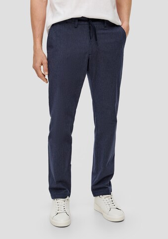 Regular Pantalon chino s.Oliver en bleu : devant