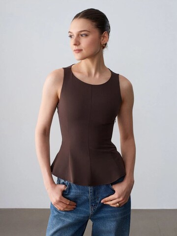 Camicia da donna 'Blusen' di Dilvin in marrone