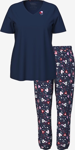 mėlyna Ulla Popken Pižama: priekis