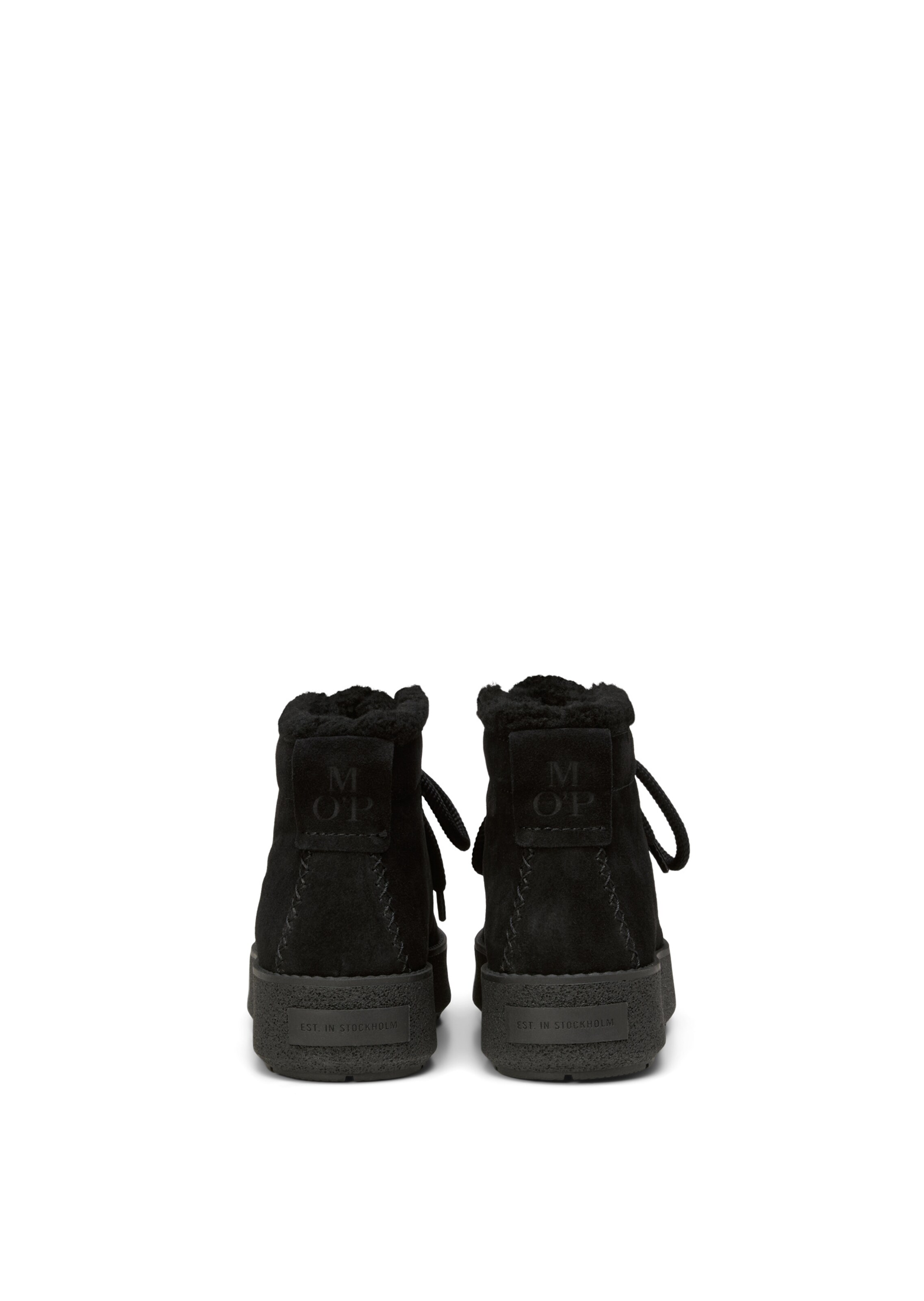 Marc O'Polo Lace-up bootie 'Pia' in Black