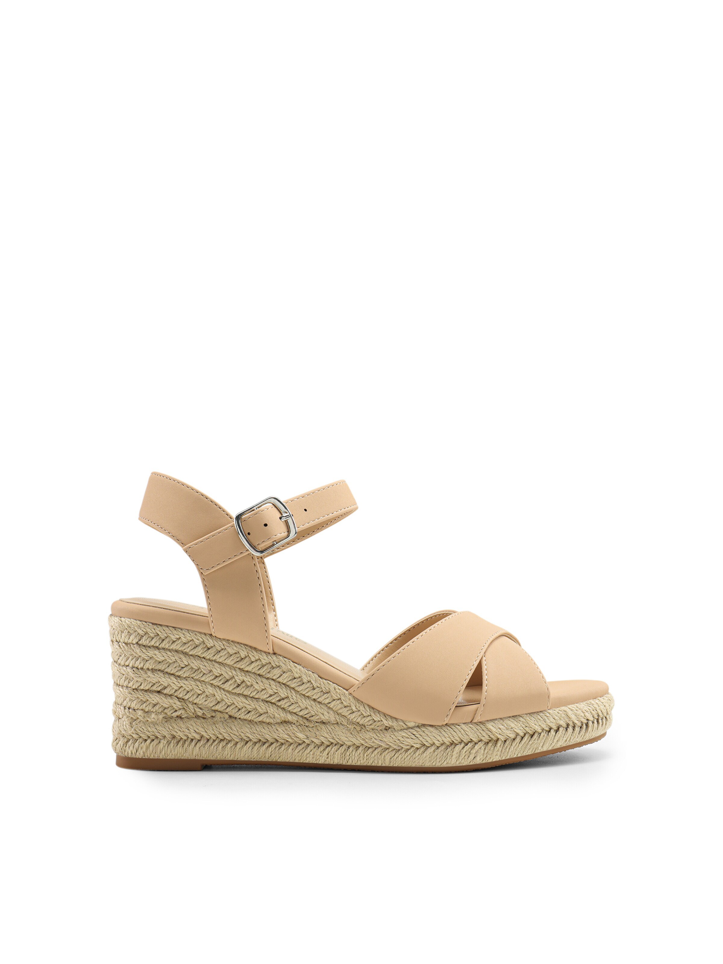 Dream Pairs Sandaal 'Elegante Espadrille-Keilsandalen' in Beige