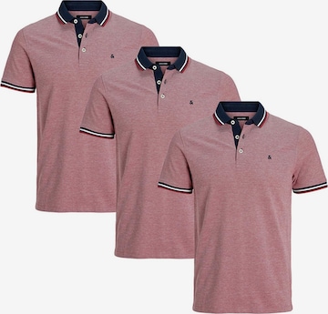 JACK & JONES Shirt 'Paulos - Slim Fit' in Red: front