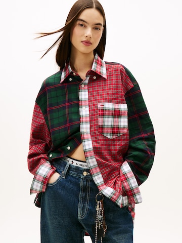 Comfort fit Camicia di Tommy Jeans in verde: frontale