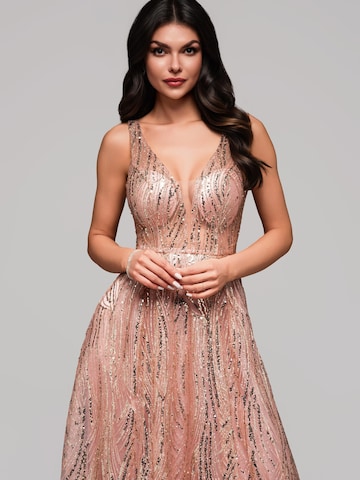 Ombre Abendkleid in Gold