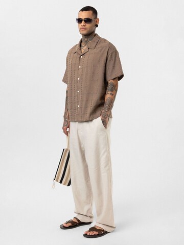 Dandalo Comfort fit Button Up Shirt 'Justin' in Brown