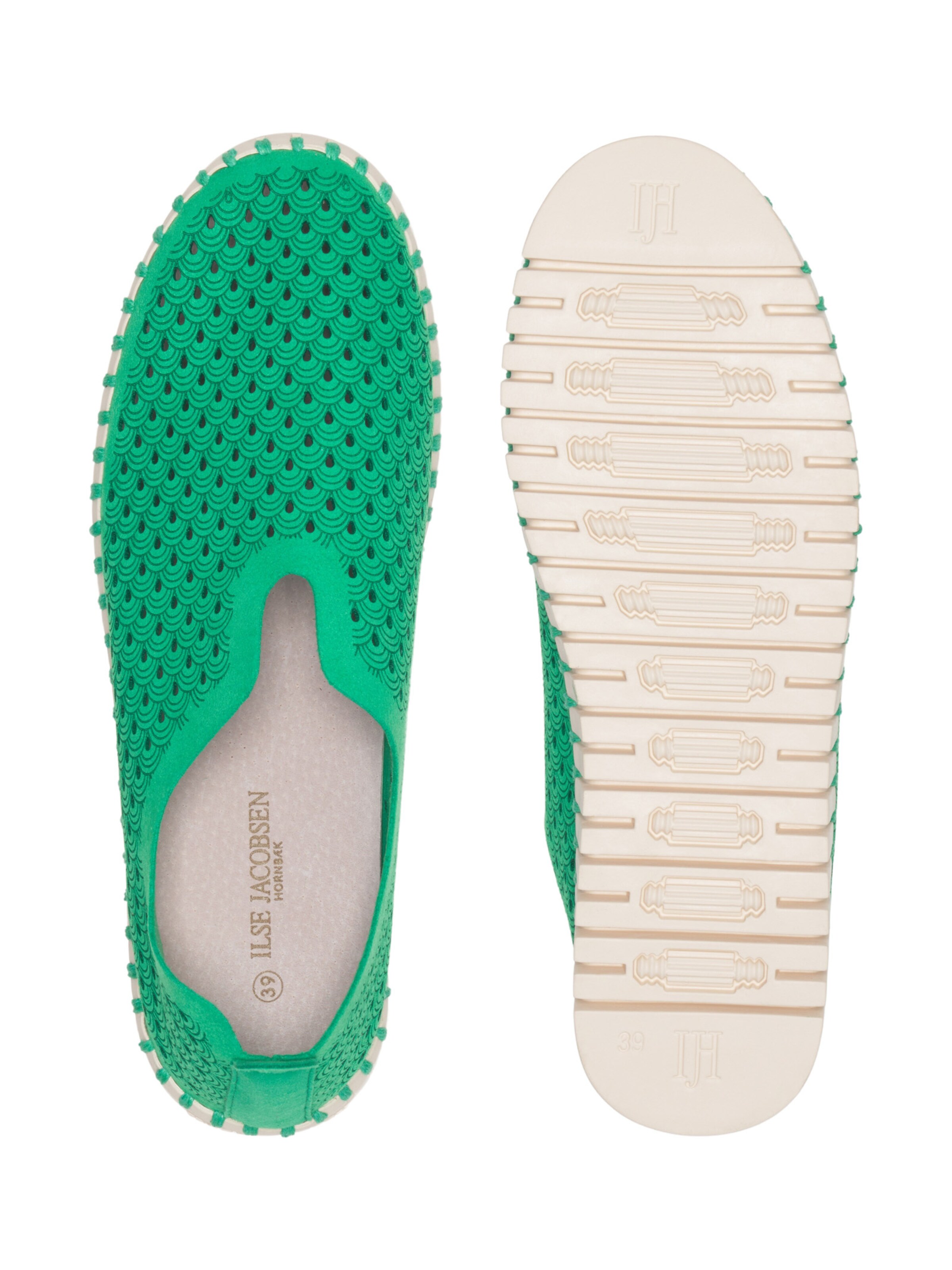 ILSE JACOBSEN Slip-on 'Tulip3275' in Groen