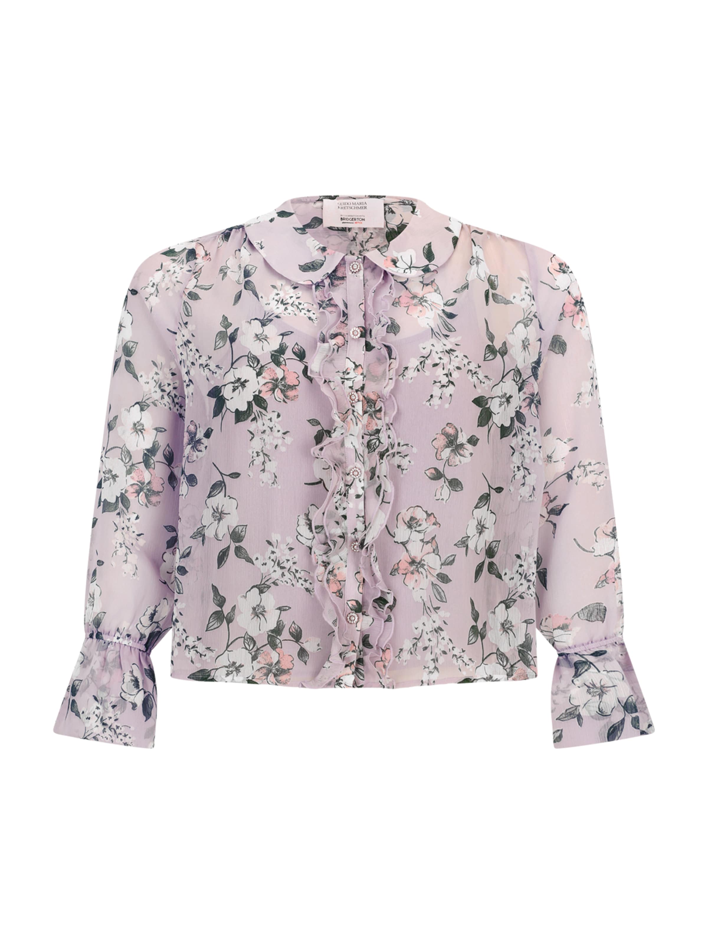 Chemisier 'Kate' GUIDO MARIA KRETSCHMER FOR BRIDGERTON en violet : devant