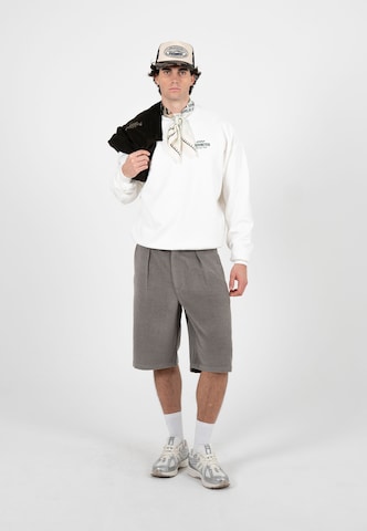 Prohibited Loosefit Bandplooibroek 'Podium' in Grijs