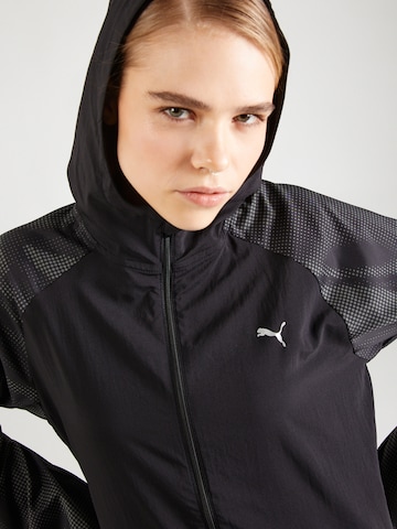 PUMA Športna jakna 'RUN FAVORITE' | črna barva
