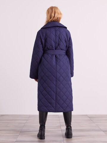 ABOUT YOU x Iconic by Tatiana Kucharova Between-Seasons Coat 'Maxime' in Blue