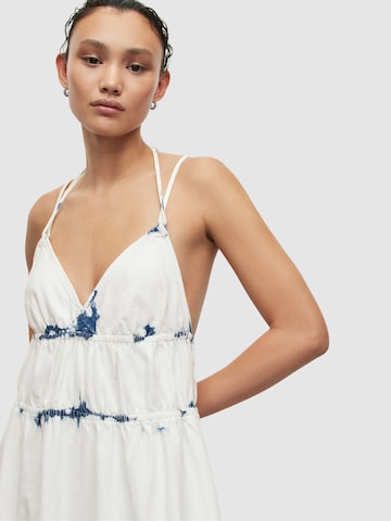 AllSaints - Vestido de verano en blanco