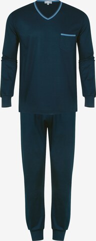 Meyer Hosen Long Pajamas in Blue: front