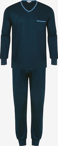 Meyer Hosen Long Pajamas in Blue: front