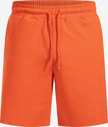Smilodox Loosefit Shorts ' Edin ' in Orange: Vorderseite