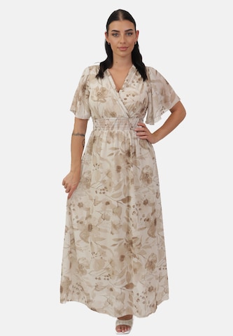 Elara Kjole i beige: forside