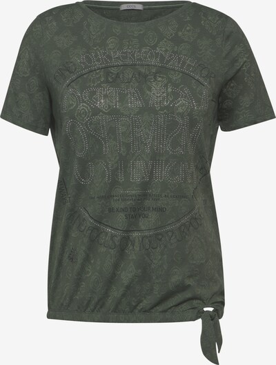 Marškinėliai iš CECIL, spalva – žalia / tamsiai žalia / sidabrinė, Prekių apžvalga