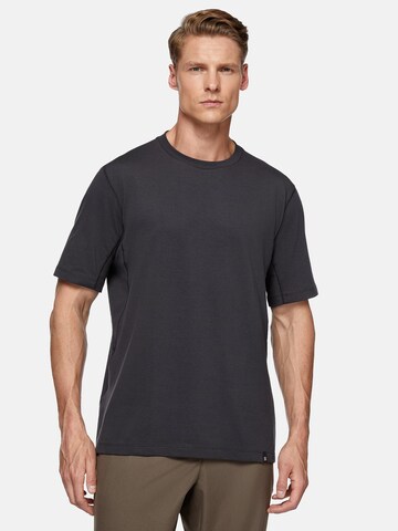 T-Shirt fonctionnel Boggi Milano en noir : devant