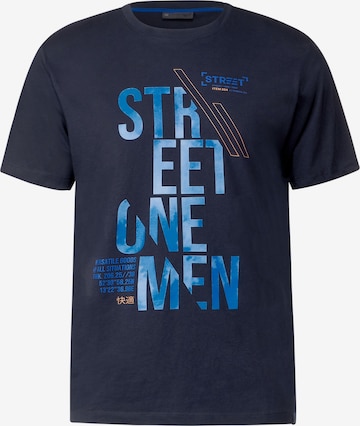 Street One MEN T-Shirt in Blau: predná strana