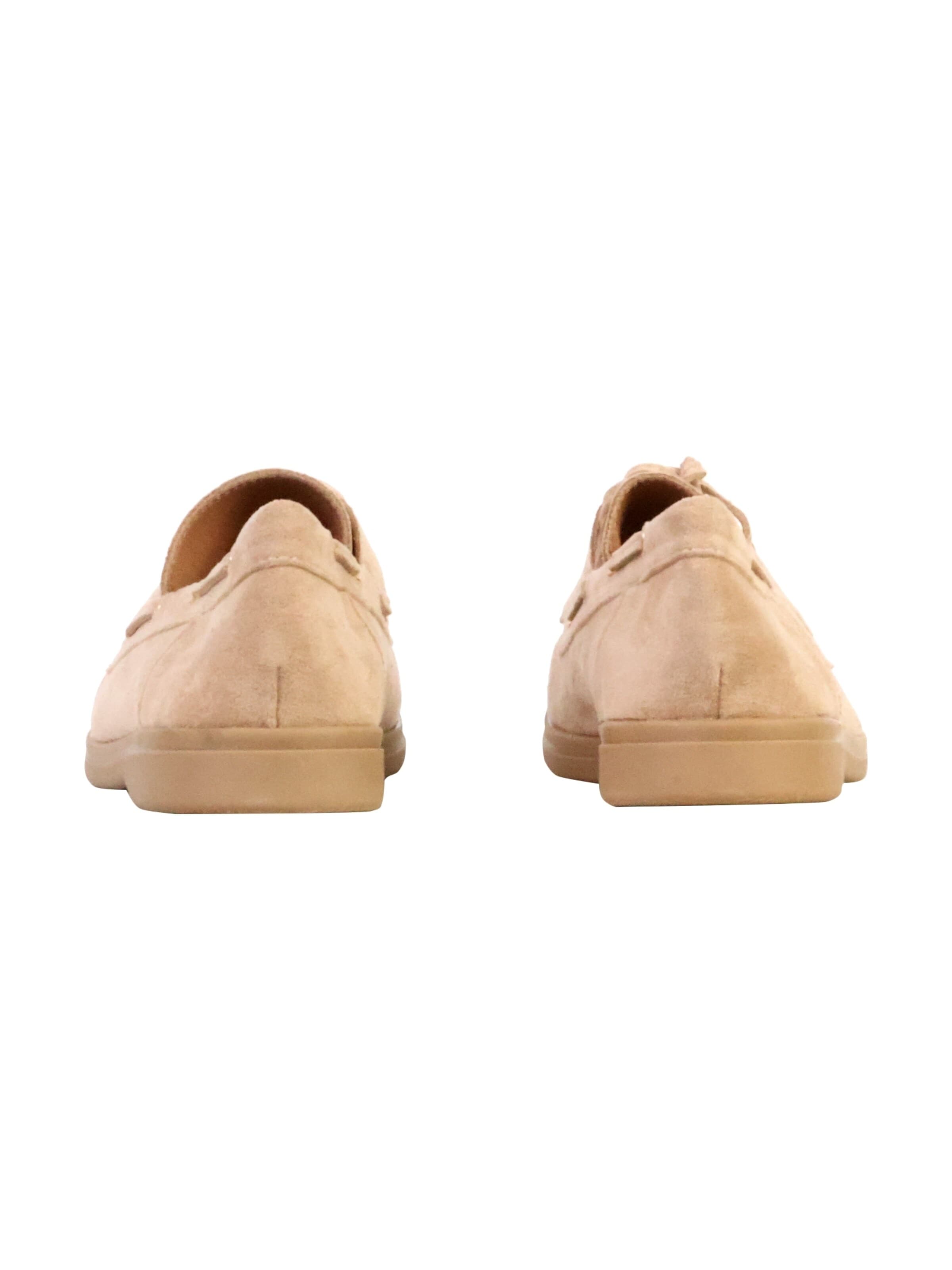Slipper 'LBS-Mokassin mit Schnürung' di Super Mode in beige