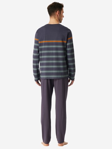 Pyjama long ' Casual Nightwear ' SCHIESSER en bleu