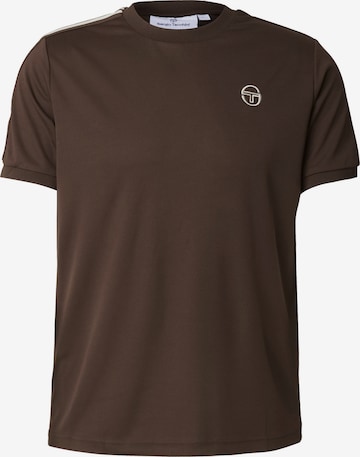 T-Shirt Sergio Tacchini en marron : devant