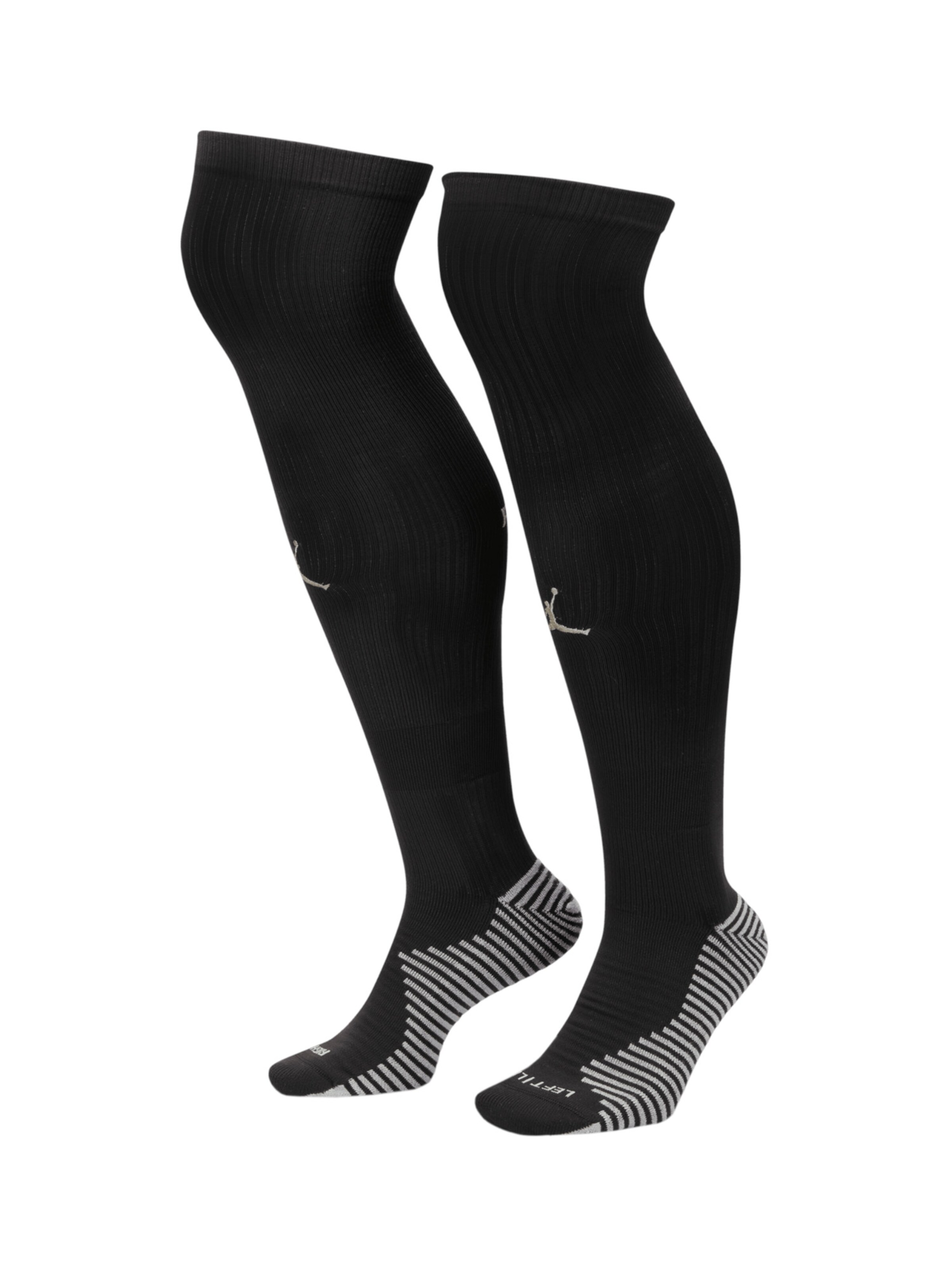 Jordan Soccer Socks in Black: front