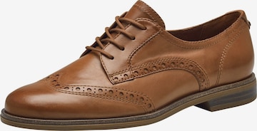 Tamaris Lace-up shoe in Brown: front