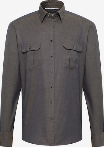 ETERNA Regular fit Business Shirt in Grey: front