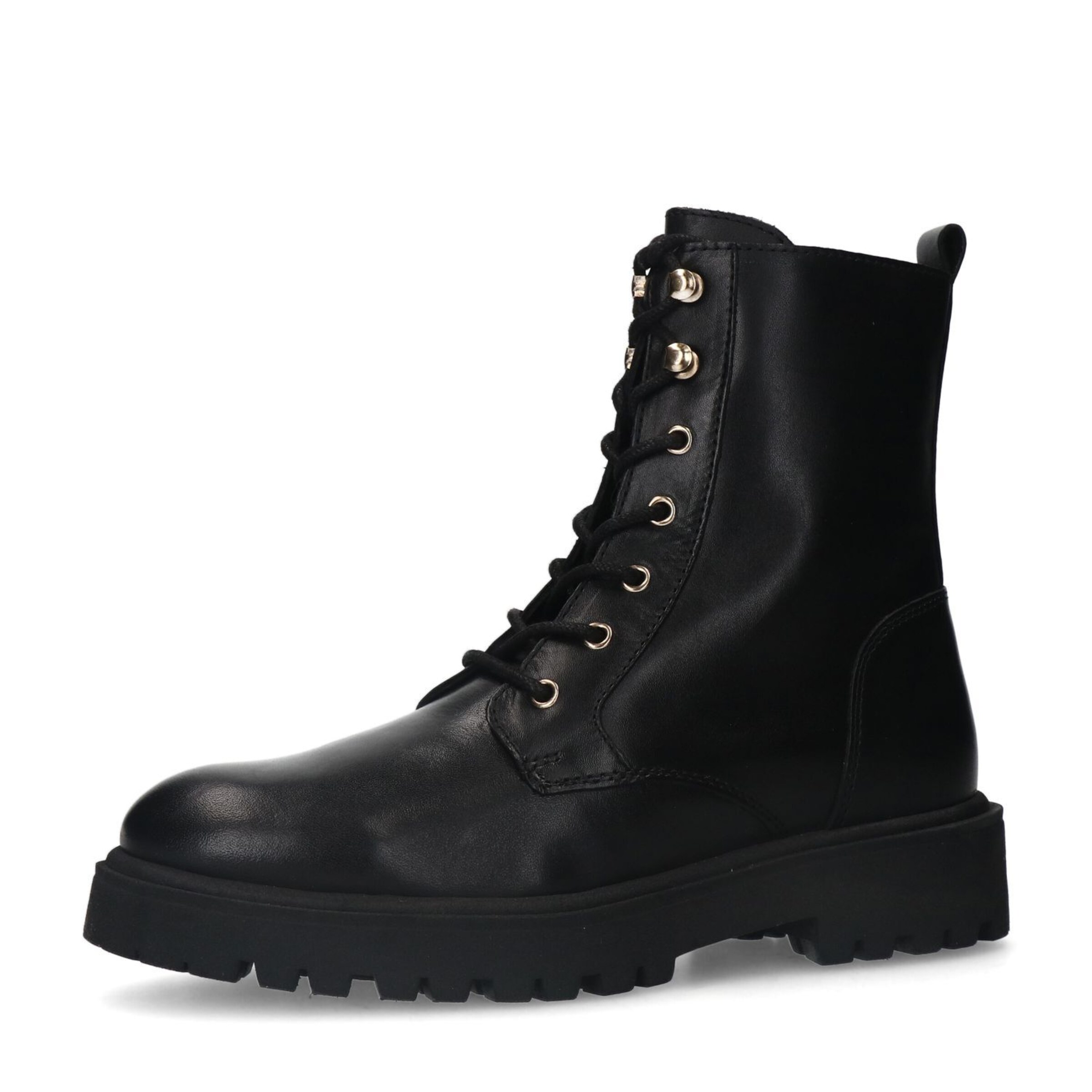 Bottines à lacets MANFIELD en noir : devant